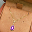 14K GOLD 1.90 CTW NATURAL SAPPHIRE & DIAMOND NECKLACE