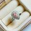 14K GOLD 1.12 CTW NATURAL PINK DIAMOND & DIAMOND RING