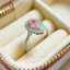 14K GOLD 1.12 CTW NATURAL PINK DIAMOND & DIAMOND RING