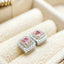 14K GOLD 0.64 CTW NATURAL PINK DIAMOND & DIAMOND EARRINGS