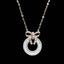14K GOLD 0.45 CT NATURAL H DIAMOND NECKLACE