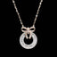 14K GOLD 0.45 CT NATURAL H DIAMOND NECKLACE