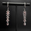 14K GOLD 3.43 CTW NATURAL PADPARADSCHA SAPPHIRE & DIAMOND EARRINGS