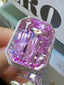 14K GOLD 44.28 CTW NATURAL KUNZITE & DIAMOND RING