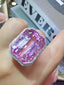 14K GOLD 44.28 CTW NATURAL KUNZITE & DIAMOND RING