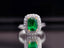 14K GOLD 3.31 CTW NATURAL EMERALD & DIAMOND RING/PENDANT( WITHOUT CHAIN )