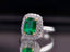 14K GOLD 3.31 CTW NATURAL EMERALD & DIAMOND RING/PENDANT( WITHOUT CHAIN )