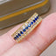 14K GOLD 0.31 CT NATURAL SAPPHIRE & SAPPHIRE RING