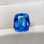 14K GOLD 17.88 CTW NATURAL TOPAZ & DIAMOND RING
