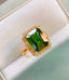 14K GOLD 5.46 CTW NATURAL TOURMALINE & DIAMOND RING