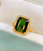 14K GOLD 5.46 CTW NATURAL TOURMALINE & DIAMOND RING