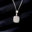 GIA CERTIFIED 14K GOLD 0.5 CT NATURAL H VS1 CUSHION DIAMOND NECKLACE