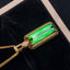 14K GOLD 4.48 CT NATURAL TOURMALINE & DIAMOND PENDANT( WITHOUT CHAIN )