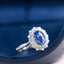 14K GOLD 2.73 CTW NATURAL SAPPHIRE & DIAMOND RING/PENDANT( WITHOUT CHAIN )