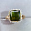14K GOLD 4.58 CTW NATURAL TOURMALINE & DIAMOND RING