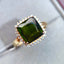 14K GOLD 4.58 CTW NATURAL TOURMALINE & DIAMOND RING