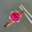 14K GOLD 1.2 CT NATURAL TOURMALINE & DIAMOND RING