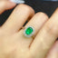 14K GOLD 1.45 CTW NATURAL EMERALD & DIAMOND RING