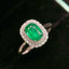 14K GOLD 1.45 CTW NATURAL EMERALD & DIAMOND RING