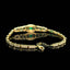14K GOLD 2.35 CTW NATURAL EMERALD & DIAMOND BRACELET