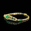 14K GOLD 2.35 CTW NATURAL EMERALD & DIAMOND BRACELET