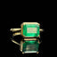 14K GOLD 1.7 CT NATURAL EMERALD RING