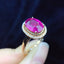 14K GOLD 2.15 CT NATURAL TOURMALINE & DIAMOND RING