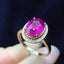 14K GOLD 2.15 CT NATURAL TOURMALINE & DIAMOND RING