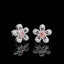 14K GOLD 0.56 CTW NATURAL PINK DIAMOND & DIAMOND EARRINGS