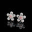 14K GOLD 0.56 CTW NATURAL PINK DIAMOND & DIAMOND EARRINGS