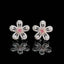 14K GOLD 0.56 CTW NATURAL PINK DIAMOND & DIAMOND EARRINGS