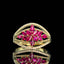 14K GOLD 0.90 CTW NATURAL RUBY & DIAMOND RING