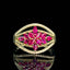 14K GOLD 0.90 CTW NATURAL RUBY & DIAMOND RING