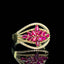 14K GOLD 0.90 CTW NATURAL RUBY & DIAMOND RING