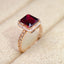 14K GOLD 2.3 CT NATURAL TOURMALINE & DIAMOND RING