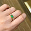 14K GOLD 1.28 CTW NATURAL EMERALD & DIAMOND RING