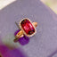 14K GOLD 2.65 CT NATURAL TOURMALINE & DIAMOND RING