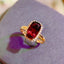 14K GOLD 2.65 CT NATURAL TOURMALINE & DIAMOND RING