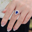 14K GOLD 1.55 CTW NATURAL SAPPHIRE & DIAMOND RING
