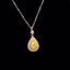 14K GOLD 0.32 CTW NATURAL YELLOW DIAMOND & DIAMOND NECKLACE