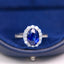 14K GOLD 4.20 CTW NATURAL SAPPHIRE & DIAMOND RING