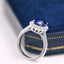 14K GOLD 4.20 CTW NATURAL SAPPHIRE & DIAMOND RING