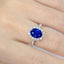14K GOLD 4.20 CTW NATURAL SAPPHIRE & DIAMOND RING