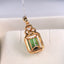 14K GOLD 1.98 CTW NATURAL TOURMALINE & DIAMOND PENDANT( WITHOUT CHAIN )