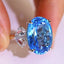 14K GOLD 14.21 CTW NATURAL TOPAZ & SAPPHIRE RING