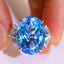 14K GOLD 14.21 CTW NATURAL TOPAZ & SAPPHIRE RING