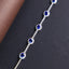 14K GOLD 2.31 CTW NATURAL SAPPHIRE & DIAMOND BRACELET