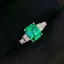 14K GOLD 1.62 CTW NATURAL EMERALD & DIAMOND RING