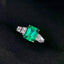 14K GOLD 1.62 CTW NATURAL EMERALD & DIAMOND RING