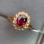 14K GOLD 1.54 CTW NATURAL TOURMALINE & DIAMOND RING